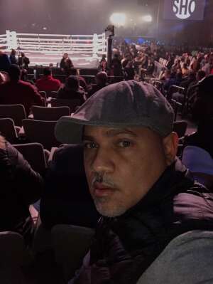 Juan attended Premiere Boxing at the Borgata: Russell vs. Magsayo on Jan 22nd 2022 via VetTix 