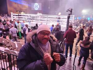 Montello attended Premiere Boxing at the Borgata: Russell vs. Magsayo on Jan 22nd 2022 via VetTix 