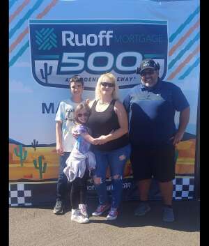 RO attended Ruoff Mortgage 500 - NASCAR on Mar 13th 2022 via VetTix 