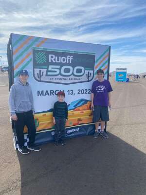 Michael attended Ruoff Mortgage 500 - NASCAR on Mar 13th 2022 via VetTix 