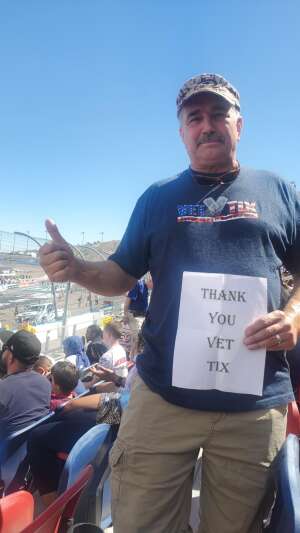 Tim attended Ruoff Mortgage 500 - NASCAR on Mar 13th 2022 via VetTix 