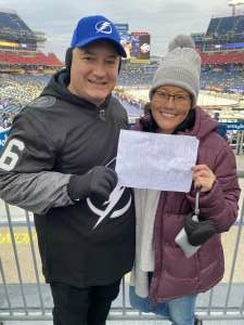 Paula attended 2022 Navy Federal Credit Union NHL Stadium Series - Tb Lightning vs. Nsh Predators on Feb 26th 2022 via VetTix 