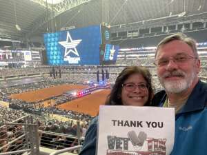 Dan attended The American Featuring Tim McGraw and Faith Hill on Mar 6th 2022 via VetTix 