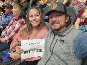 Russell attended The American Featuring Tim McGraw and Faith Hill on Mar 6th 2022 via VetTix 