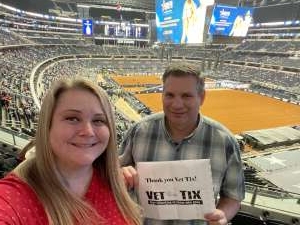 Spencer & Robin attended The American Featuring Tim McGraw and Faith Hill on Mar 6th 2022 via VetTix 