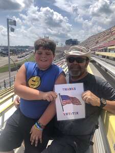 Marty attended NASCAR Cup Series - Firekeepers Casino 400 on Aug 7th 2022 via VetTix 