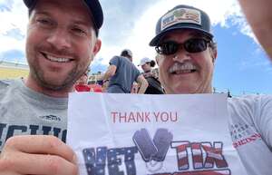 Rick attended NASCAR Cup Series - Firekeepers Casino 400 on Aug 7th 2022 via VetTix 