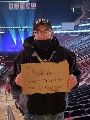 Michael attended Journey: Freedom Tour 2022 With Very Special Guest Toto on Feb 27th 2022 via VetTix 
