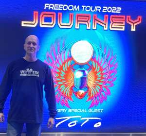 William attended Journey: Freedom Tour 2022 With Very Special Guest Toto on Mar 2nd 2022 via VetTix 