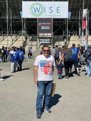 Tony attended Wise Power 400 Grandstands - NASCAR on Feb 27th 2022 via VetTix 