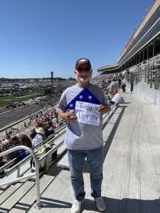 Charles attended NASCAR Cup Series - Folds of Honor Quiktrip 500 on Mar 20th 2022 via VetTix 