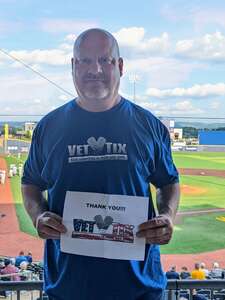 Corey attended West Virginia Mountaineers - NCAA Men's Baseball vs Kansas State Wildcats on May 19th 2022 via VetTix 