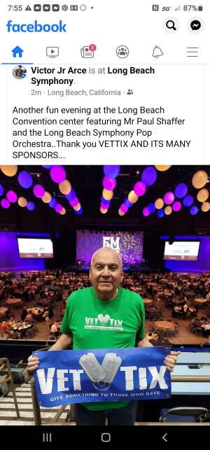 Victor jr attended Long Beach Symphony Orchestra: Paul Schafer Presents on Mar 26th 2022 via VetTix 