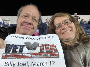 Wendy attended Billy Joel on Mar 12th 2022 via VetTix 