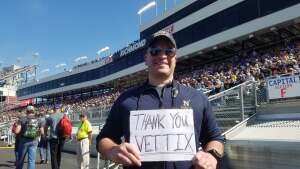 Joel attended Toyota Owners 400 - NASCAR Cup Series on Apr 3rd 2022 via VetTix 