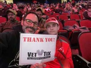 Rhea attended New Jersey Devils - NHL on Mar 27th 2022 via VetTix 