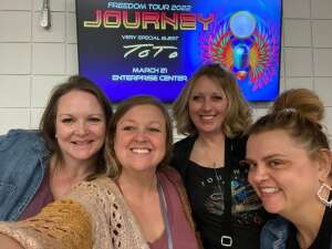 brenna attended Journey: Freedom Tour 2022 With Very Special Guest Toto on Mar 21st 2022 via VetTix 