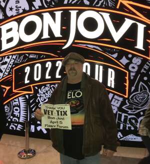 PAUL attended Hampton Water Presents Bon Jovi on Apr 5th 2022 via VetTix 
