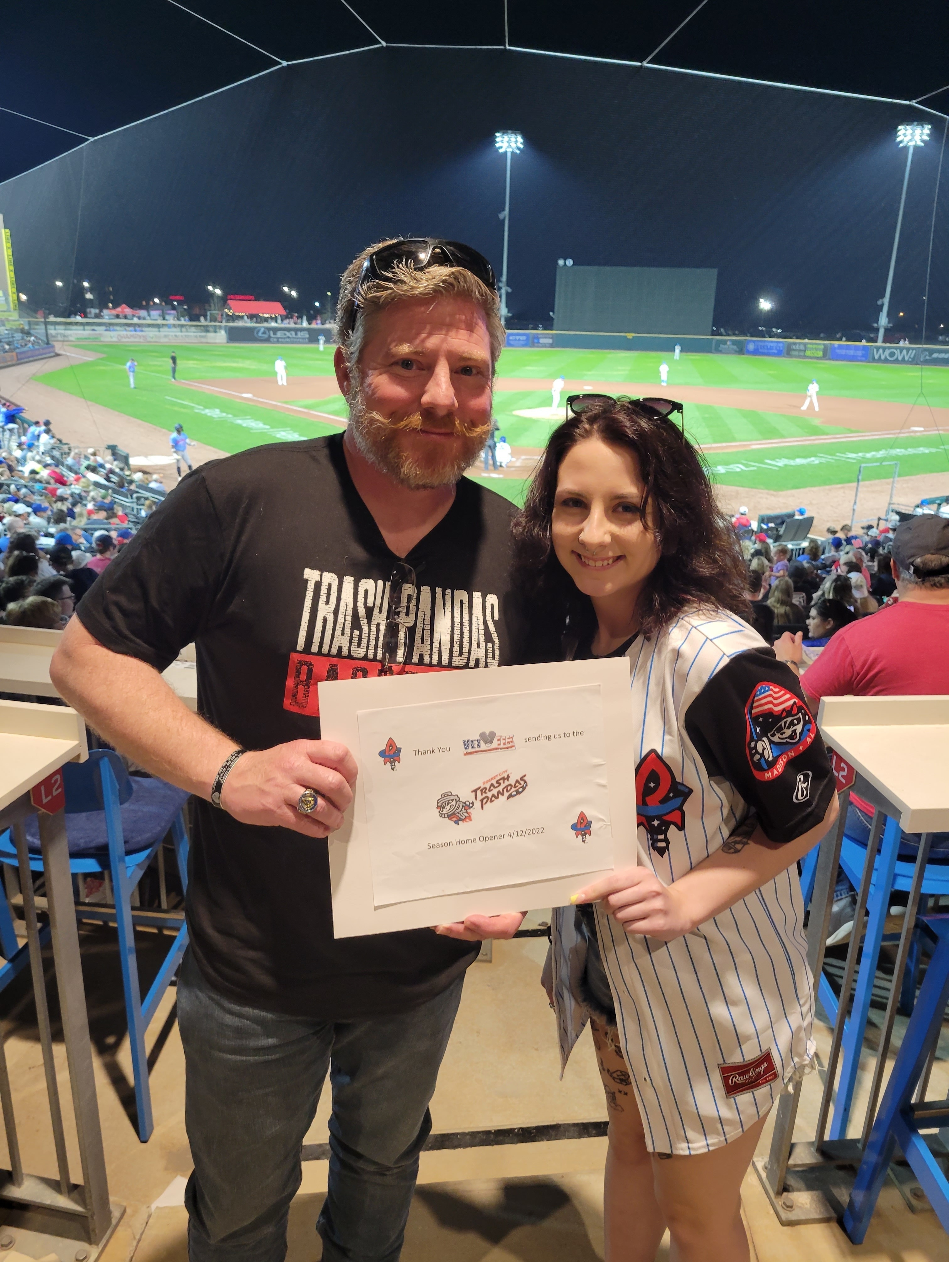 Rocket City Trash Pandas Baseball Military Appreciation Night