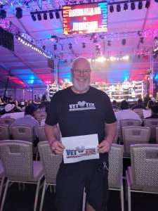 Raymond attended Berchelt vs. Nakathila - Top Rank Boxing Lightweight Division on Mar 26th 2022 via VetTix 