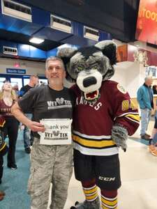 James attended Chicago Wolves - AHL vs Milwaukee Admirals on Apr 23rd 2022 via VetTix 