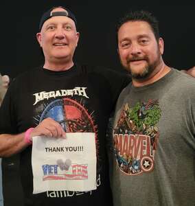 Joel attended Megadeth and Lamb of God on May 3rd 2022 via VetTix 