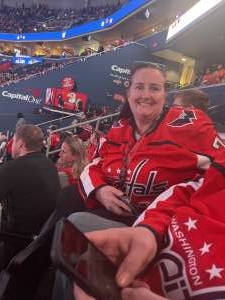 Elizabeth attended Washington Capitals - NHL on Apr 3rd 2022 via VetTix 