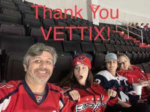 Jeffery attended Washington Capitals - NHL vs Tampa Bay Lightning on Apr 6th 2022 via VetTix 