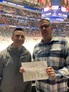 Mike attended Washington Capitals - NHL on Apr 6th 2022 via VetTix 