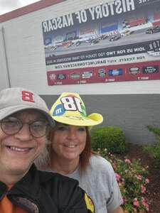 Mark and Erica attended NASCAR Cup Series Race at Darlington Raceway on May 8th 2022 via VetTix 