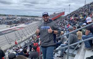 Kyle attended NASCAR Cup Series Race at Darlington Raceway on May 8th 2022 via VetTix 