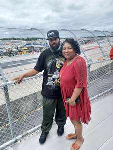 Monique attended NASCAR Cup Series Race at Darlington Raceway on May 8th 2022 via VetTix 