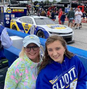 Paige attended NASCAR Cup Series Race at Darlington Raceway on May 8th 2022 via VetTix 