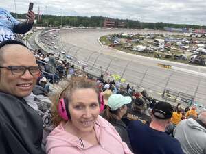Penny attended NASCAR Cup Series Race at Darlington Raceway on May 8th 2022 via VetTix 