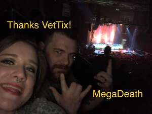Jeffrey attended Megadeth and Lamb of God on Apr 12th 2022 via VetTix 