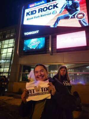 Nahbahe attended Kid Rock With Special Guest Grand Funk Railroad - Bad Reputation Tour on Apr 9th 2022 via VetTix 