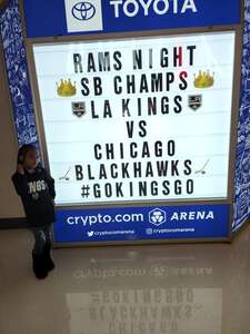 Shon attended Los Angeles Kings - NHL vs Chicago Blackhawks on Apr 21st 2022 via VetTix 