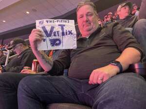 Cletus attended Philadelphia Flyers - NHL on Apr 9th 2022 via VetTix 