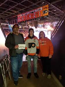David attended Philadelphia Flyers - NHL on Apr 9th 2022 via VetTix 