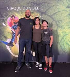 Gabriel Ortega attended Cirque Du Soleil - Ovo on Apr 7th 2022 via VetTix 