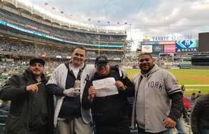 Jose attended New York Yankees - MLB on Apr 10th 2022 via VetTix 