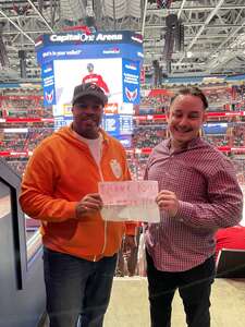 LaShawn attended Washington Capitals - NHL vs Philadelphia Flyers on Apr 12th 2022 via VetTix 