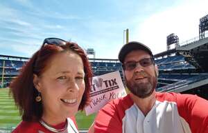 Darryl & Becky attended Philadelphia Phillies - MLB vs New York Mets on Apr 13th 2022 via VetTix 