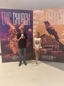 Lindemann attended Eric Church: the Gather Again Tour on May 7th 2022 via VetTix 