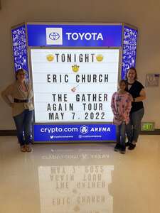 Dimithius attended Eric Church: the Gather Again Tour on May 7th 2022 via VetTix 