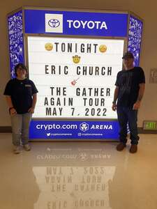 Jordan attended Eric Church: the Gather Again Tour on May 7th 2022 via VetTix 