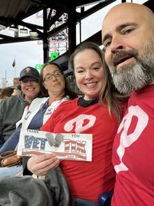 Heather attended Philadelphia Phillies - MLB vs Colorado Rockies on Apr 27th 2022 via VetTix 