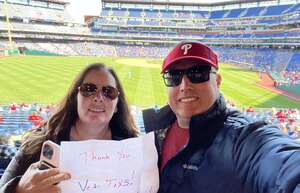 James attended Philadelphia Phillies - MLB vs Colorado Rockies on Apr 28th 2022 via VetTix 