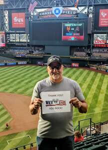 Hank attended Arizona Diamondbacks - MLB vs New York Mets on Apr 22nd 2022 via VetTix 