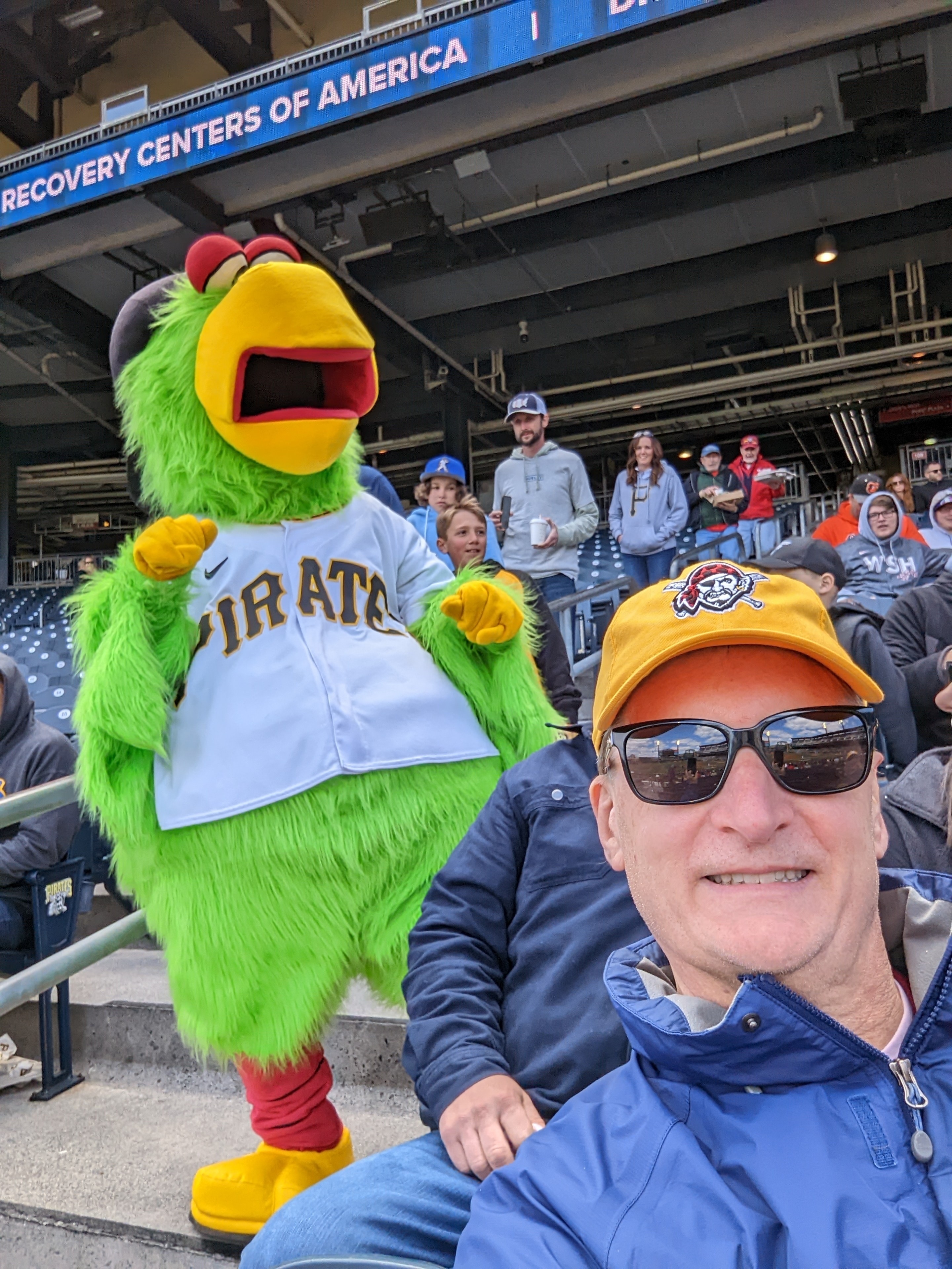 Play Ball! Pirate Baseball Mascot Pirate Parrot - Pittsburgh